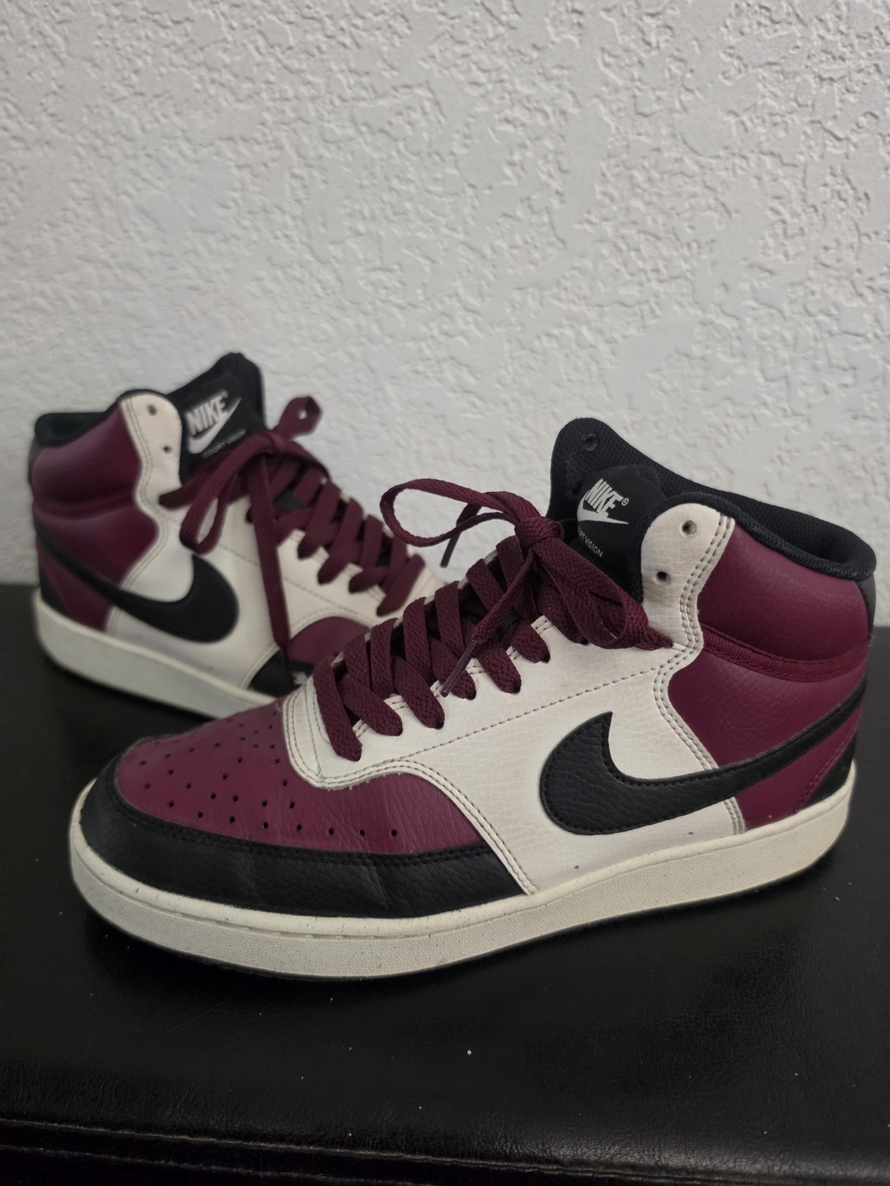 Nike Court Vision Mid Next Nature Men's Dark Beetroot Sneakers DN3577 600